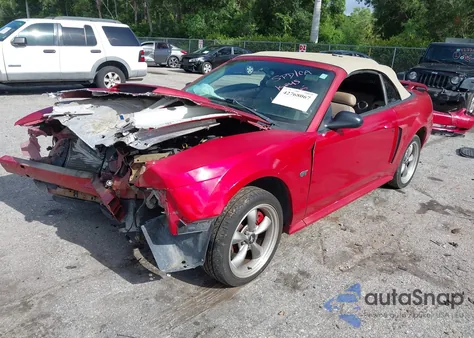 2001 Ford Mustang Gt z USA, uszkodzony, nr VIN 1FAFP45X91F198990